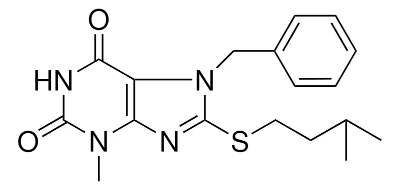 Sigma-Aldrich 7-BENZYL-3-METHYL-8-(3-METHYL-BUTYLSULFANYL)-3,7-DIHYDRO-PURINE-2,6-DIONE,AldrichCPR