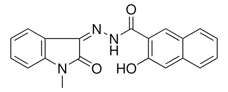 Sigma-Aldrich 3-HO-NAPHTHALENE-2-CARBOXYLIC ACID (1-ME-2-OXO-1,2-2H-INDOL-3-YLIDENE)-HYDRAZIDE,AldrichCPR