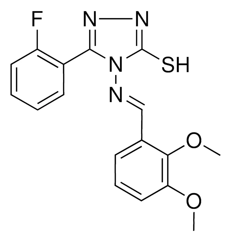 Sigma-Aldrich 4-((2,3-DI-MEO-BENZYLIDENE)AMINO)-5-(2-F-PH)-4H-1,2,4-TRIAZOL-3-YL HYDROSULFIDE，AldrichCPR