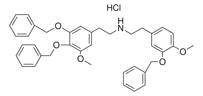 Sigma-Aldrich (2-(3-BENZYLOXY-4-MEO-PH)-ET)-(2-(3,4-BIS-BENZYLOXY-5-MEO-PH)-ET)-AMINE, HCL,AldrichCPR