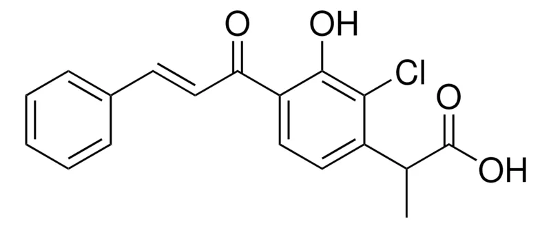 Sigma-Aldrich 2-(2-CHLORO-4-CINNAMOYL-3-HYDROXYPHENYL)PROPANOIC ACID,AldrichCPR