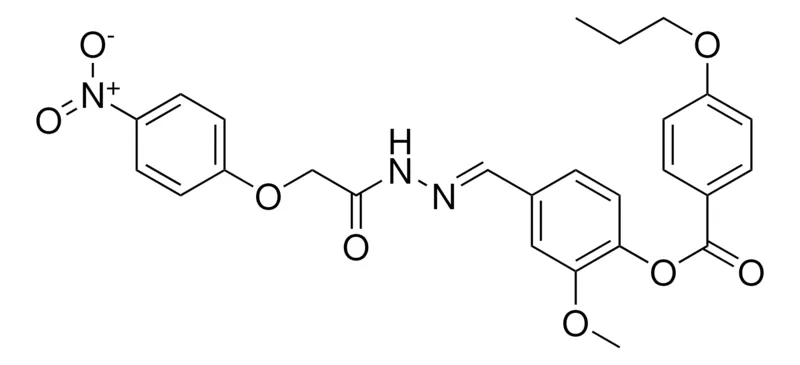 Sigma-Aldrich 2-METHOXY-4-(2-((4-NITROPHENOXY)ACETYL)CARBOHYDRAZONOYL)PHENYL 4-PROPOXYBENZOATE,AldrichCPR