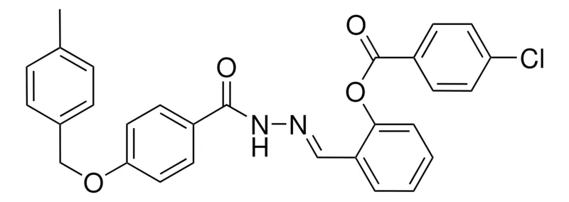 Sigma-Aldrich 2-(2-(4-((4-METHYLBENZYL)OXY)BENZOYL)CARBOHYDRAZONOYL)PHENYL 4-CHLOROBENZOATE,AldrichCPR