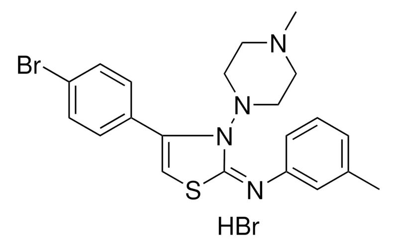 Sigma-Aldrich N-((2E)-4-(4-BROMOPHENYL)-3-(4-METHYL-1-PIPERAZINYL)-1,3-THIAZOL-2(3H)-YLIDENE)-3-METHYLANILINE HYDROBROMIDE,AldrichCPR