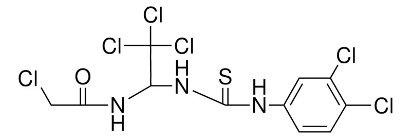 Sigma-Aldrich 2-CL-N-(2,2,2-TRICHLORO-1-(3-(3,4-DICHLORO-PHENYL)-THIOUREIDO)-ETHYL)-ACETAMIDE,AldrichCPR