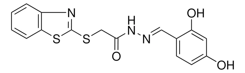 Sigma-Aldrich 2-(1,3-BENZOTHIAZOL-2-YLSULFANYL)-N'-(2,4-DIHYDROXYBENZYLIDENE)ACETOHYDRAZIDE,AldrichCPR