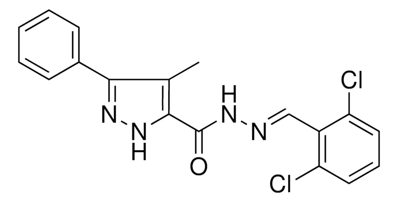 Sigma-Aldrich 4-ME-5-PHENYL-2H-PYRAZOLE-3-CARBOXYLIC ACID (2,6-DICHLORO-BENZYLIDENE)-HYDRAZIDE,AldrichCPR