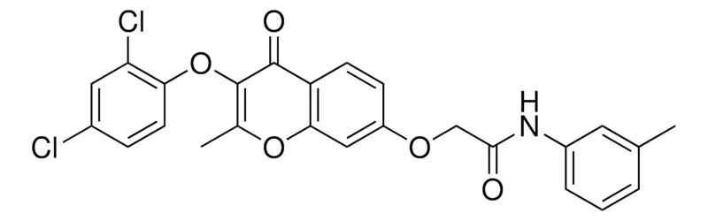 Sigma-Aldrich 2-(3-(2,4-DICHLORO-PHENOXY)-2-ME-4-OXO-4H-CHROMEN-7-YLOXY)-N-M-TOLYL-ACETAMIDE，AldrichCPR