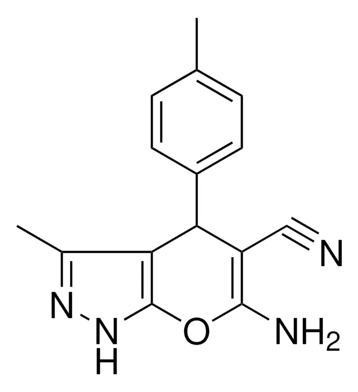 Sigma-Aldrich 6-AMINO-3-METHYL-4-P-TOLYL-1,4-DIHYDRO-PYRANO(2,3-C)PYRAZOLE-5-CARBONITRILE,AldrichCPR