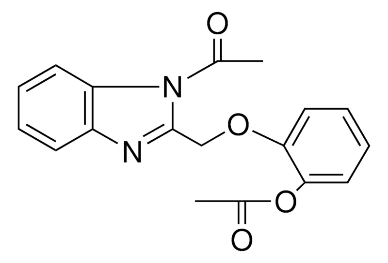 Sigma-Aldrich ACETIC ACID 2-(1-ACETYL-1H-BENZOIMIDAZOL-2-YLMETHOXY)-PHENYL ESTER,AldrichCPR