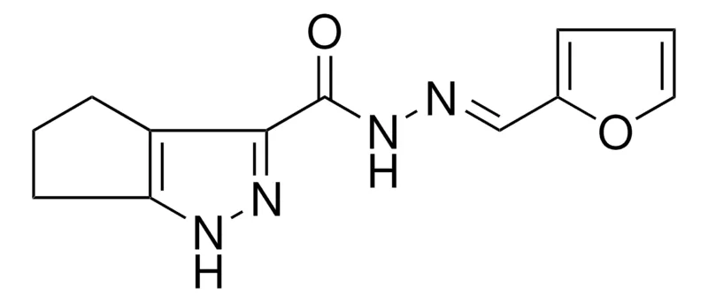 Sigma-Aldrich 1,4,5,6-4H-CYCLOPENTAPYRAZOLE-3-CARBOXYLIC ACID FURAN-2-YLMETHYLENE-HYDRAZIDE,AldrichCPR