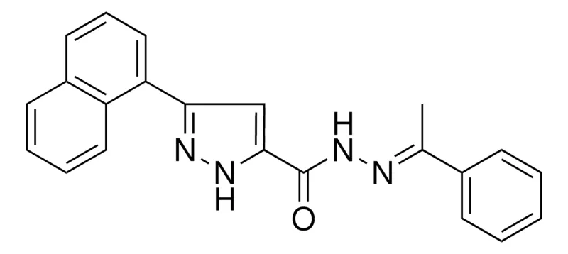 Sigma-Aldrich 5-NAPHTHALEN-1-YL-2H-PYRAZOLE-3-CARBOXYLIC ACID (1-PHENYL-ETHYLIDENE)-HYDRAZIDE,AldrichCPR