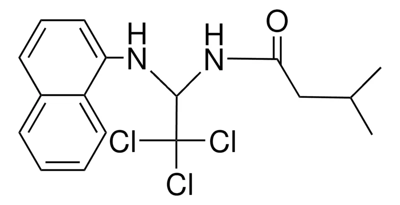 Sigma-Aldrich 3-METHYL-N-(2,2,2-TRICHLORO-1-(NAPHTHALEN-1-YLAMINO)-ETHYL)-BUTYRAMIDE,AldrichCPR