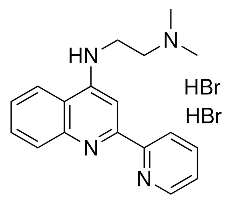 Sigma-Aldrich N,N-DI-ME-N'-(2-PYRIDIN-2-YL-QUINOLIN-4-YL)-ETHANE-1,2-DIAMINE, DI-HYDROBROMIDE,AldrichCPR