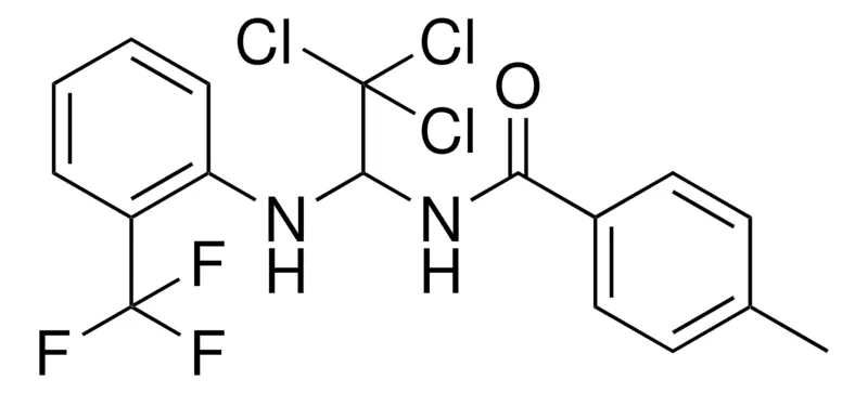 Sigma-Aldrich 4-METHYL-N-(2,2,2-TRICHLORO-1-(2-TRIFLUOROMETHYL-PHENYLAMINO)-ETHYL)-BENZAMIDE,AldrichCPR