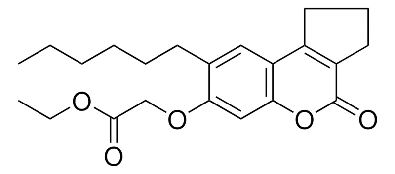Sigma-Aldrich (8-HEXYL-4-OXO-1,2,3,4-4H-CYCLOPENTA(C)CHROMEN-7-YLOXY)-ACETIC ACID ETHYL ESTER,AldrichCPR