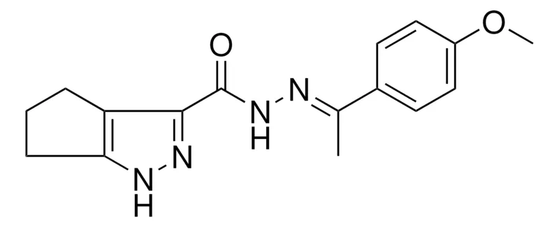 Sigma-Aldrich 1,4,5,6-4H-CYCLOPENTAPYRAZOLE-3-CARBOXYLIC ACID (1(4-MEO-PH)ETHYLIDENE)HYDRAZIDE,AldrichCPR