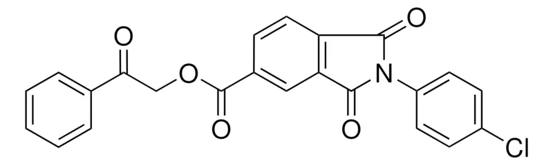 Sigma-Aldrich 2-OXO-2-PHENYLETHYL 2-(4-CHLOROPHENYL)-1,3-DIOXO-5-ISOINDOLINECARBOXYLATE,AldrichCPR
