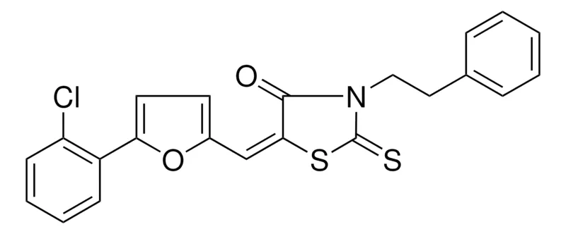 Sigma-Aldrich 5-(5-(2-CL-PHENYL)-FURAN-2-YLMETHYLENE)-3-PHENETHYL-2-THIOXO-THIAZOLIDIN-4-ONE,AldrichCPR