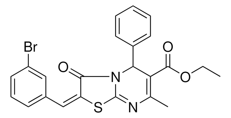 Sigma-Aldrich ETHYL (2E)-2-(3-BROMOBENZYLIDENE)-7-METHYL-3-OXO-5-PHENYL-2,3-DIHYDRO-5H-[1,3]THIAZOLO[3,2-A]PYRIMIDINE-6-CARBOXYLATE，AldrichCPR