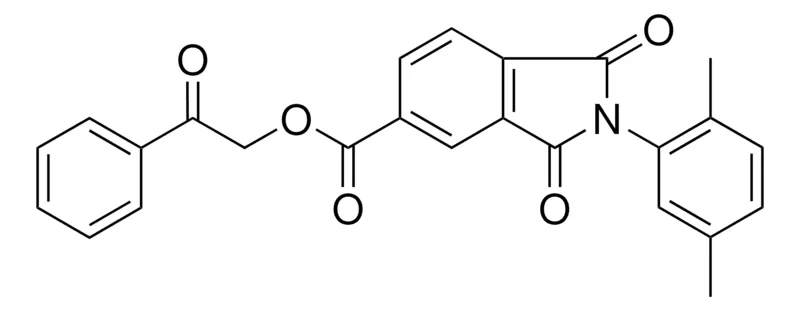 Sigma-Aldrich 2-OXO-2-PHENYLETHYL 2-(2,5-DIMETHYLPHENYL)-1,3-DIOXO-5-ISOINDOLINECARBOXYLATE,AldrichCPR