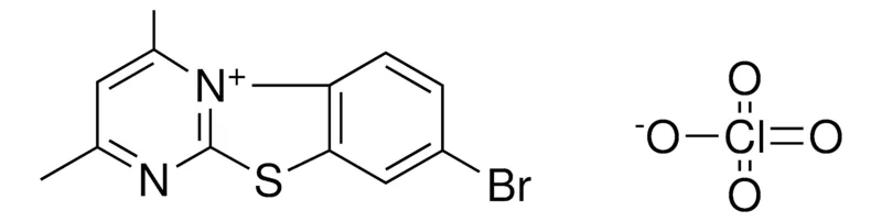 Sigma-Aldrich 7-BROMO-2,4-DIMETHYL-9-THIA-1-AZA-4A-AZONIA-FLUORENE, PERCHLORATE,AldrichCPR
