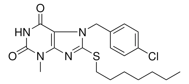Sigma-Aldrich 7-(4-CHLORO-BENZYL)-8-HEPTYLSULFANYL-3-METHYL-3,7-DIHYDRO-PURINE-2,6-DIONE,AldrichCPR
