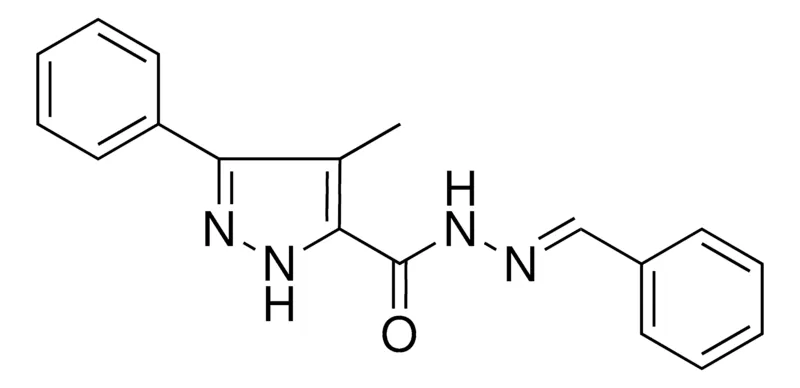 Sigma-Aldrich 4-METHYL-5-PHENYL-2H-PYRAZOLE-3-CARBOXYLIC ACID BENZYLIDENE-HYDRAZIDE,AldrichCPR