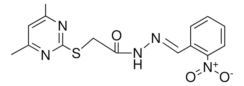 Sigma-Aldrich 2-(DIMETHYL-PYRIMIDIN-2-YLSULFANYL)-ACETIC ACID (2-NITRO-BENZYLIDENE)-HYDRAZIDE,AldrichCPR
