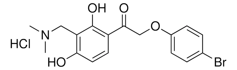 Sigma-Aldrich 2-(4-BR-PHENOXY)-1-(3-DIMETHYLAMINOMETHYL-2,4-DI-HO-PH)-ETHANONE, HYDROCHLORIDE,AldrichCPR