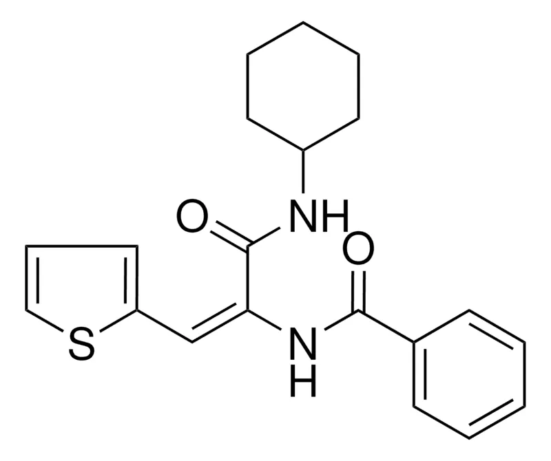 Sigma-Aldrich N-(1-CYCLOHEXYLCARBAMOYL-2-THIOPHEN-2-YL-VINYL)-BENZAMIDE,AldrichCPR