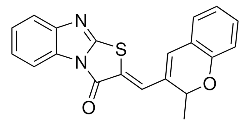 Sigma-Aldrich 2-((2-ME-2H-CHROMEN-3-YL)METHYLENE)(1,3)THIAZOLO(3,2-A)BENZIMIDAZOL-3(2H)-ONE,AldrichCPR