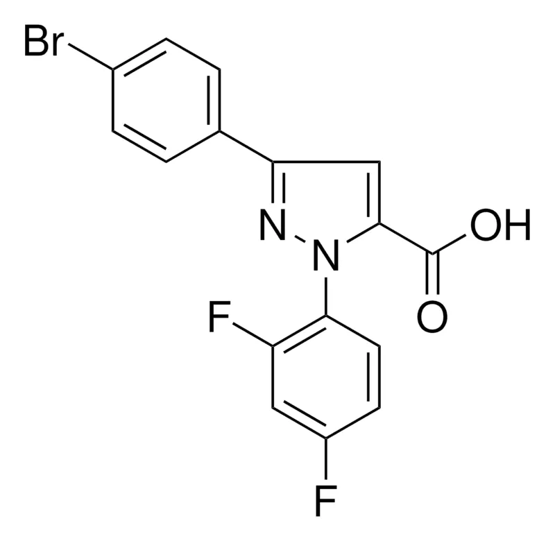 Sigma-Aldrich 3-(4-BROMOPHENYL)-1-(2,4-DIFLUOROPHENYL)-1H-PYRAZOLE-5-CARBOXYLIC ACID,AldrichCPR