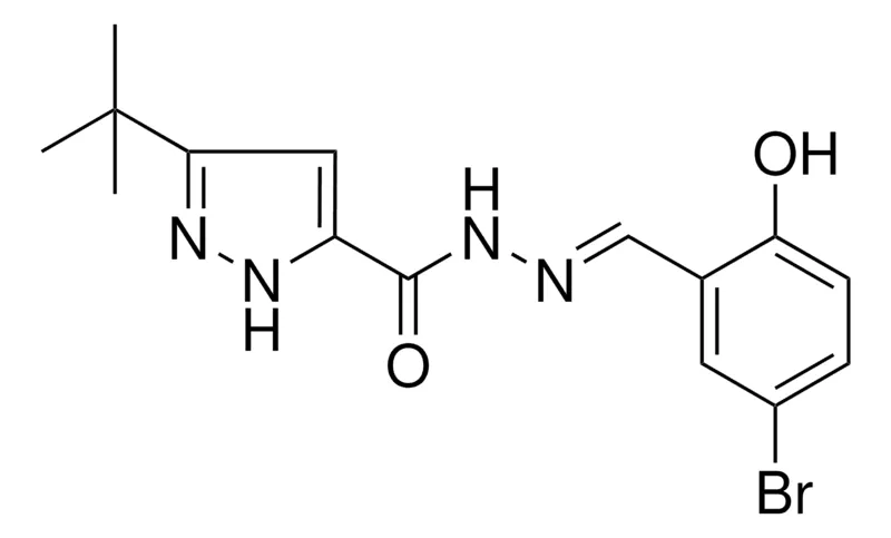 Sigma-Aldrich 5-TERT-BUTYL-2H-PYRAZOLE-3-CARBOXYLIC ACID (5-BR-2-HYDROXY-BENZYLIDENE)HYDRAZIDE,AldrichCPR