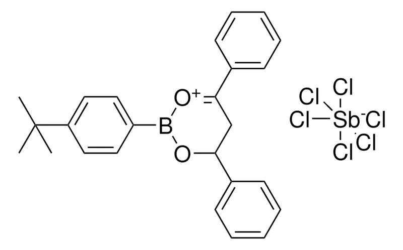 Sigma-Aldrich 2-(4-TERT-BUTYLPHENYL)-4,6-DIPHENYL-4H,5H-1,3,2-DIOXABORININ-1-IUM HEXACHLOROANTIMONATE(1-),AldrichCPR