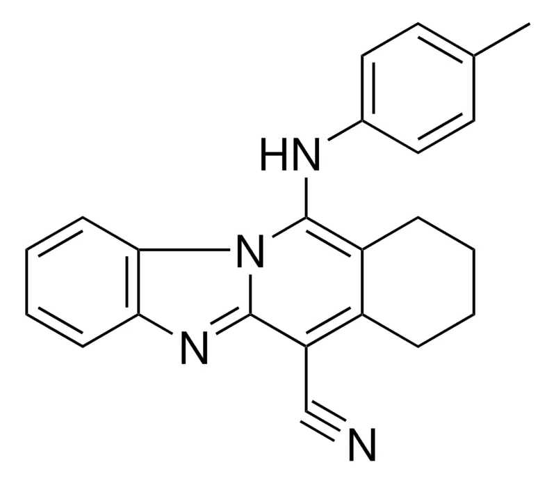 Sigma-Aldrich 11-(4-TOLUIDINO)7,8,9,10-TETRAHYDROBENZIMIDAZO(1,2-B)ISOQUINOLINE-6-CARBONITRILE,AldrichCPR