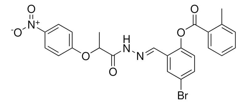 Sigma-Aldrich 4-BR-2-(2-(2-(4-NITROPHENOXY)PROPANOYL)CARBOHYDRAZONOYL)PHENYL 2-METHYLBENZOATE，AldrichCPR