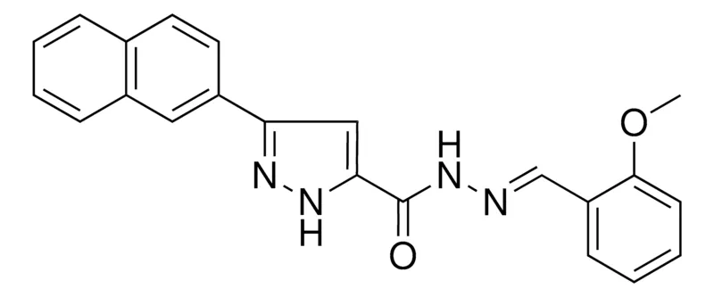 Sigma-Aldrich 5-NAPHTHALEN-2-YL-2H-PYRAZOLE-3-CARBOXYLIC ACID (2-MEO-BENZYLIDENE)-HYDRAZIDE,AldrichCPR