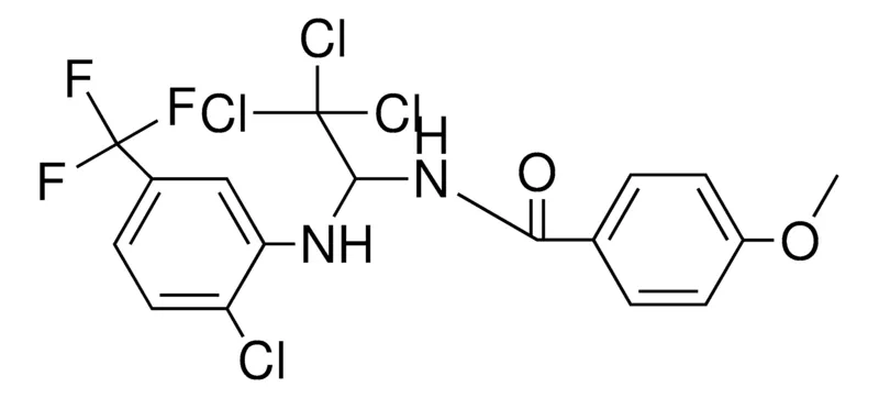 Sigma-Aldrich 4-MEO-N-(2,2,2-TRICHLORO-1-(2-CL-5-TRIFLUOROMETHYL-PHENYLAMINO)-ETHYL)-BENZAMIDE,AldrichCPR