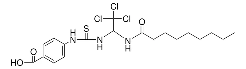 Sigma-Aldrich 4-(3-(2,2,2-TRICHLORO-1-NONANOYLAMINO-ETHYL)-THIOUREIDO)-BENZOIC ACID,AldrichCPR