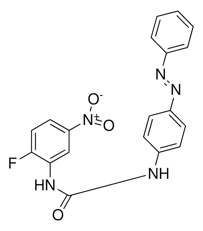 Sigma-Aldrich 1-(2-FLUORO-5-NITROPHENYL)-3-(4-(PHENYLAZO)PHENYL)UREA,AldrichCPR