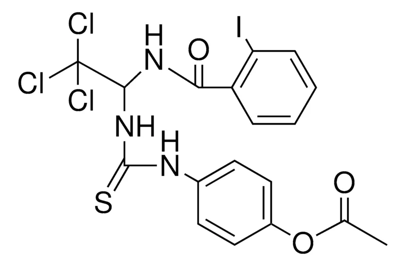 Sigma-Aldrich ACETIC ACID 4-(3-(2,2,2-TRICHLORO-1-(2-I-BENZOYLAMINO)-ET)-THIOUREIDO)-PH ESTER,AldrichCPR