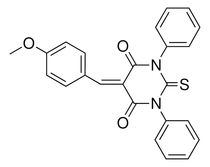 Sigma-Aldrich 5-(4-METHOXY-BENZYLIDENE)-1,3-DIPHENYL-2-THIOXO-DIHYDRO-PYRIMIDINE-4,6-DIONE,AldrichCPR