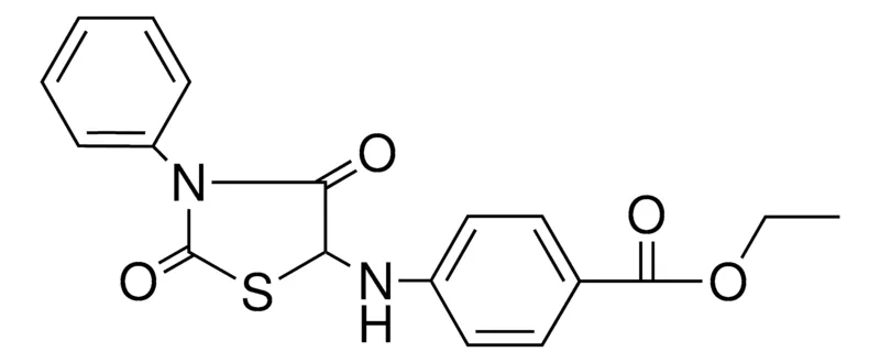 Sigma-Aldrich 4-(2,4-DIOXO-3-PHENYL-THIAZOLIDIN-5-YLAMINO)-BENZOIC ACID ETHYL ESTER,AldrichCPR