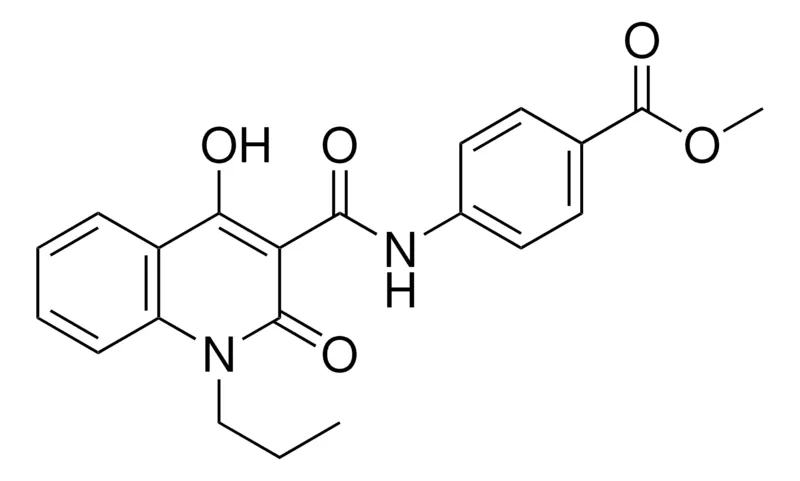 Sigma-Aldrich 4-((4-HO-2-OXO-1-PR-1,2-2H-QUINOLINE-3-CARBONYL)-AMINO)-BENZOIC ACID ME ESTER,AldrichCPR
