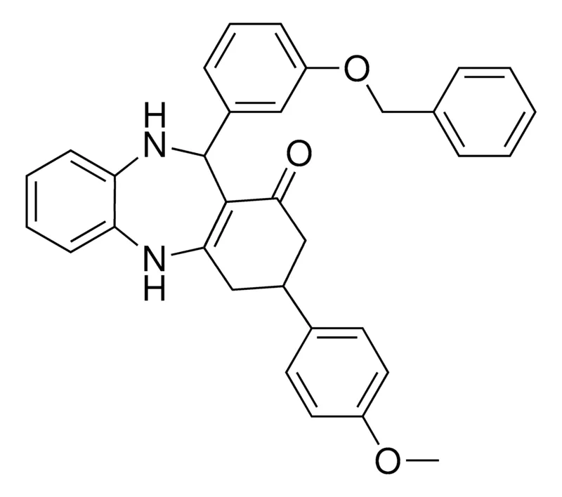 Sigma-Aldrich 11(3-BENZYLOXY-PH)-3-(4-MEO-PH)-2,3,4,5,10,11-6H-DIBENZO(B,E)(1,4)DIAZEPIN-1-ONE,AldrichCPR