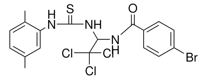 Sigma-Aldrich 4-BR-N-(2,2,2-TRICHLORO-1-(3-(2,5-DIMETHYL-PHENYL)-THIOUREIDO)-ETHYL)-BENZAMIDE,AldrichCPR