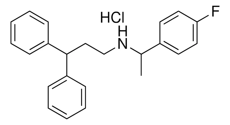 Sigma-Aldrich N-(1-(4-FLUOROPHENYL)ETHYL)-3,3-DIPHENYL-1-PROPANAMINE HYDROCHLORIDE,AldrichCPR