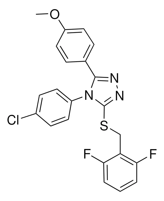 Sigma-Aldrich 4-(4-CL-PH)-3-((2,6-DIFLUOROBENZYL)THIO)-5-(4-METHOXYPHENYL)-4H-1,2,4-TRIAZOLE,AldrichCPR