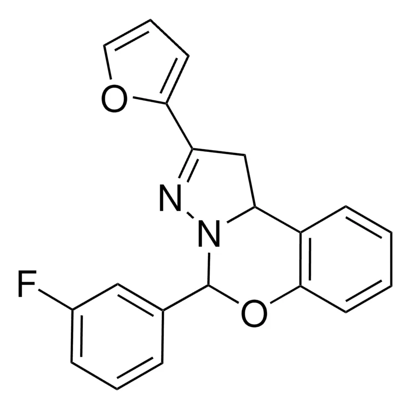 Sigma-Aldrich 5-(3-FLUOROPHENYL)-2-(2-FURYL)-1,10B-DIHYDROPYRAZOLO(1,5-C)(1,3)BENZOXAZINE,AldrichCPR